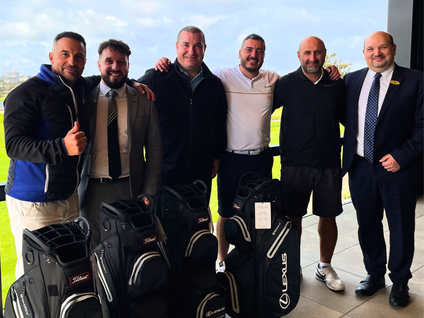 Golf Winning Team with Prizes