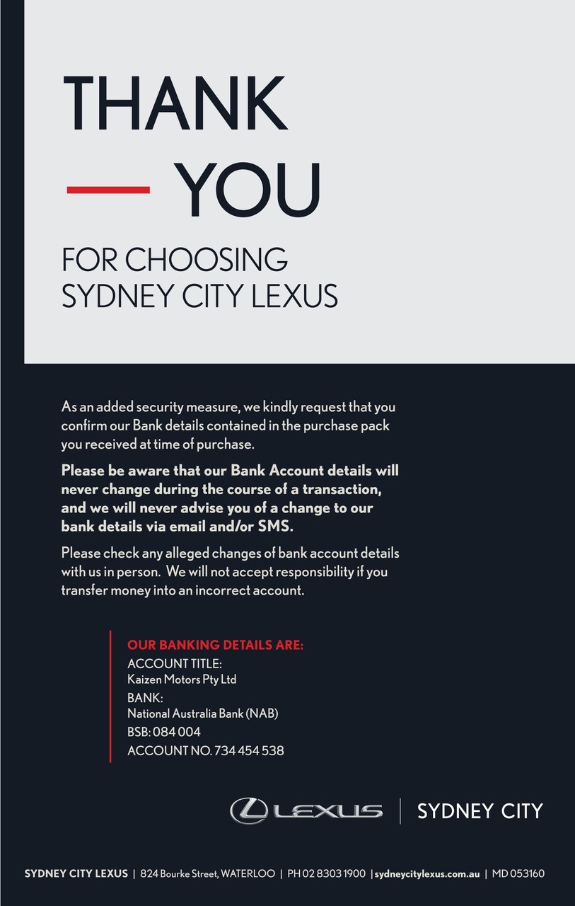 banking details