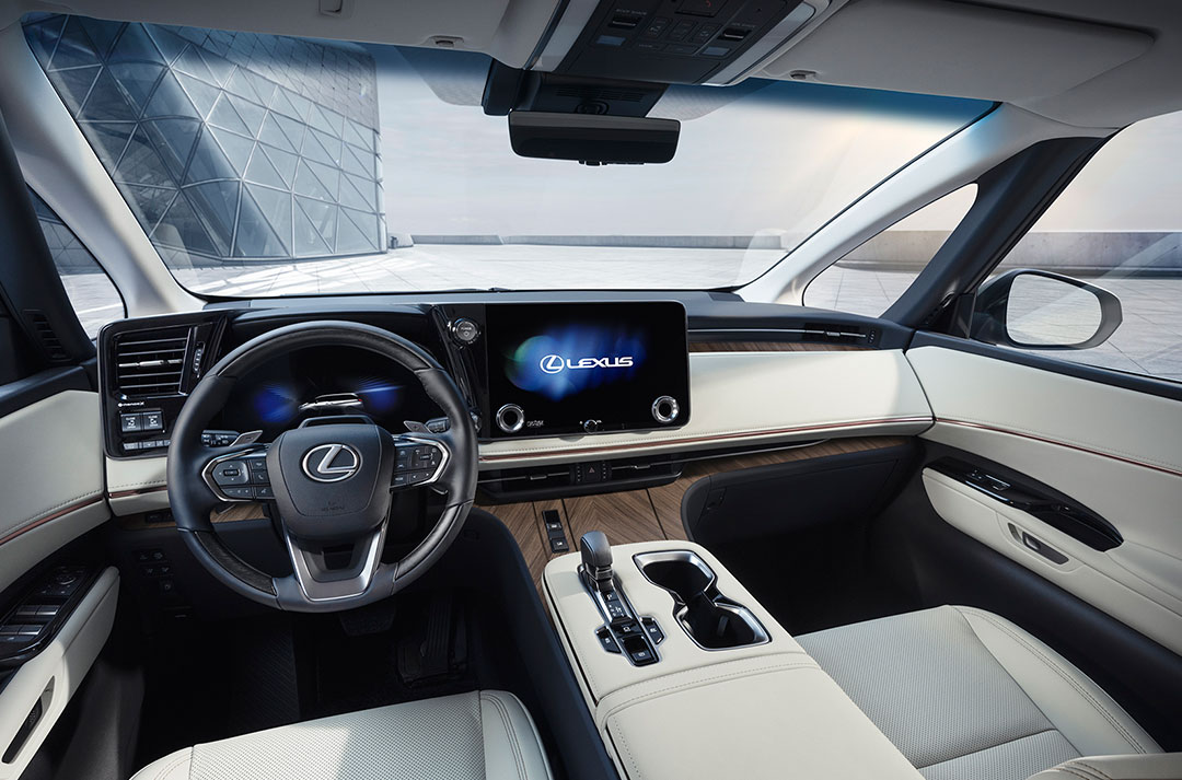 The Lexus LM Tazuna cockpit